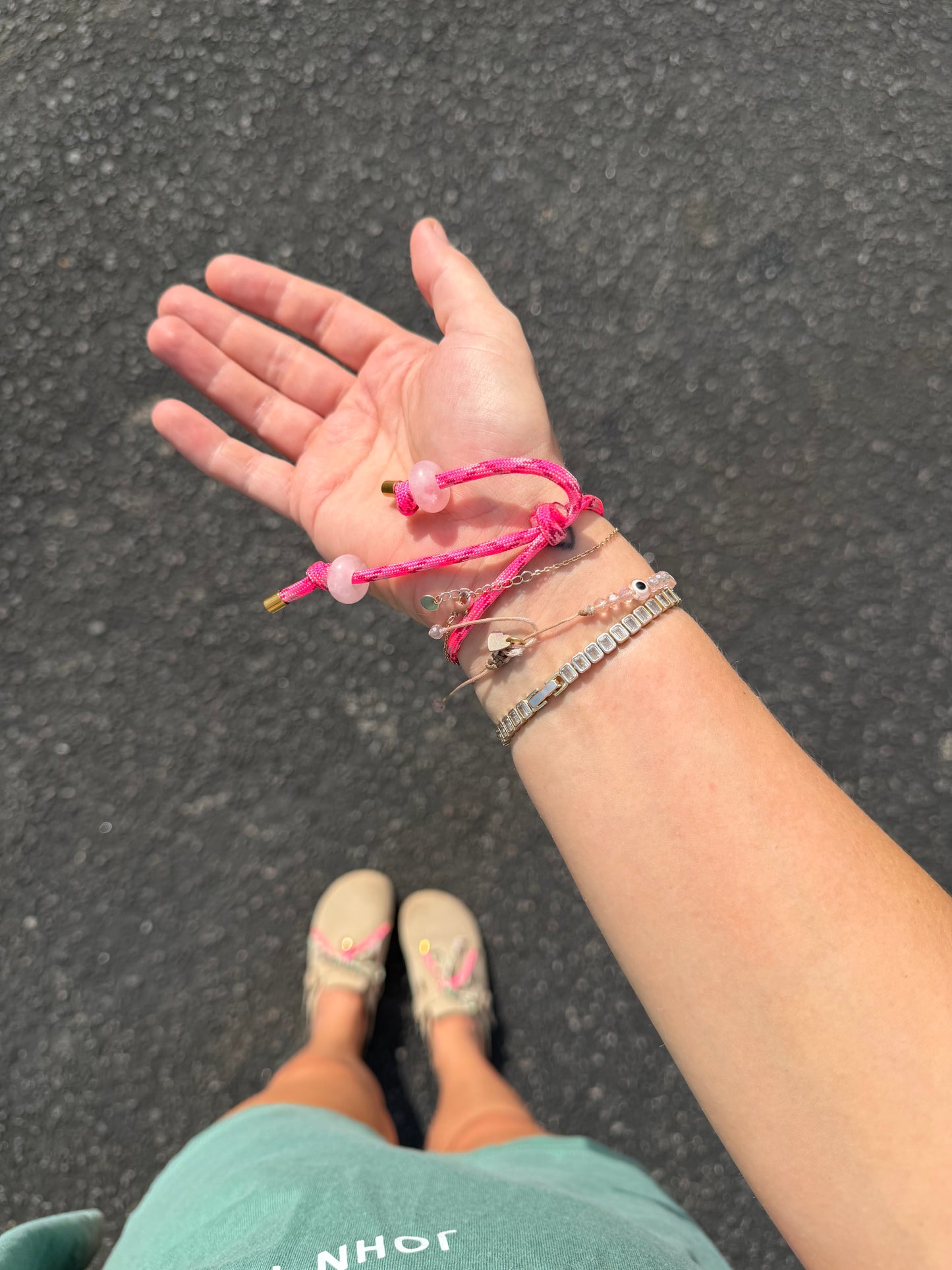 Bubble Heart Paracord Bracelet