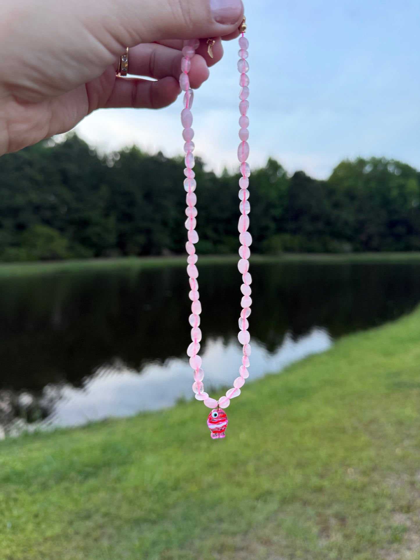 Beaded Fish Necklaces