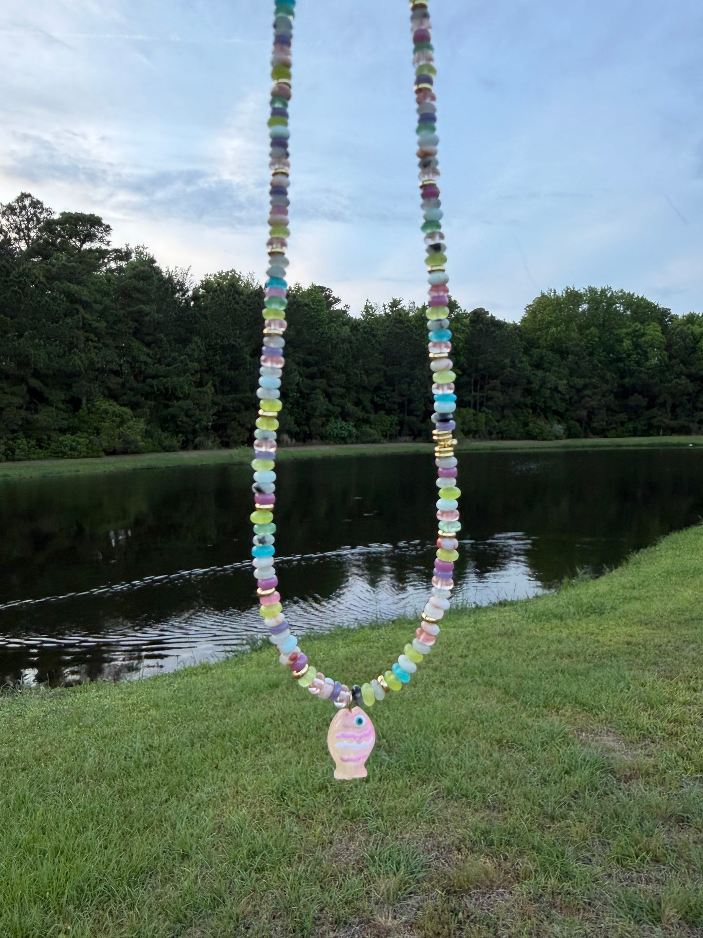 Beaded Fish Necklaces