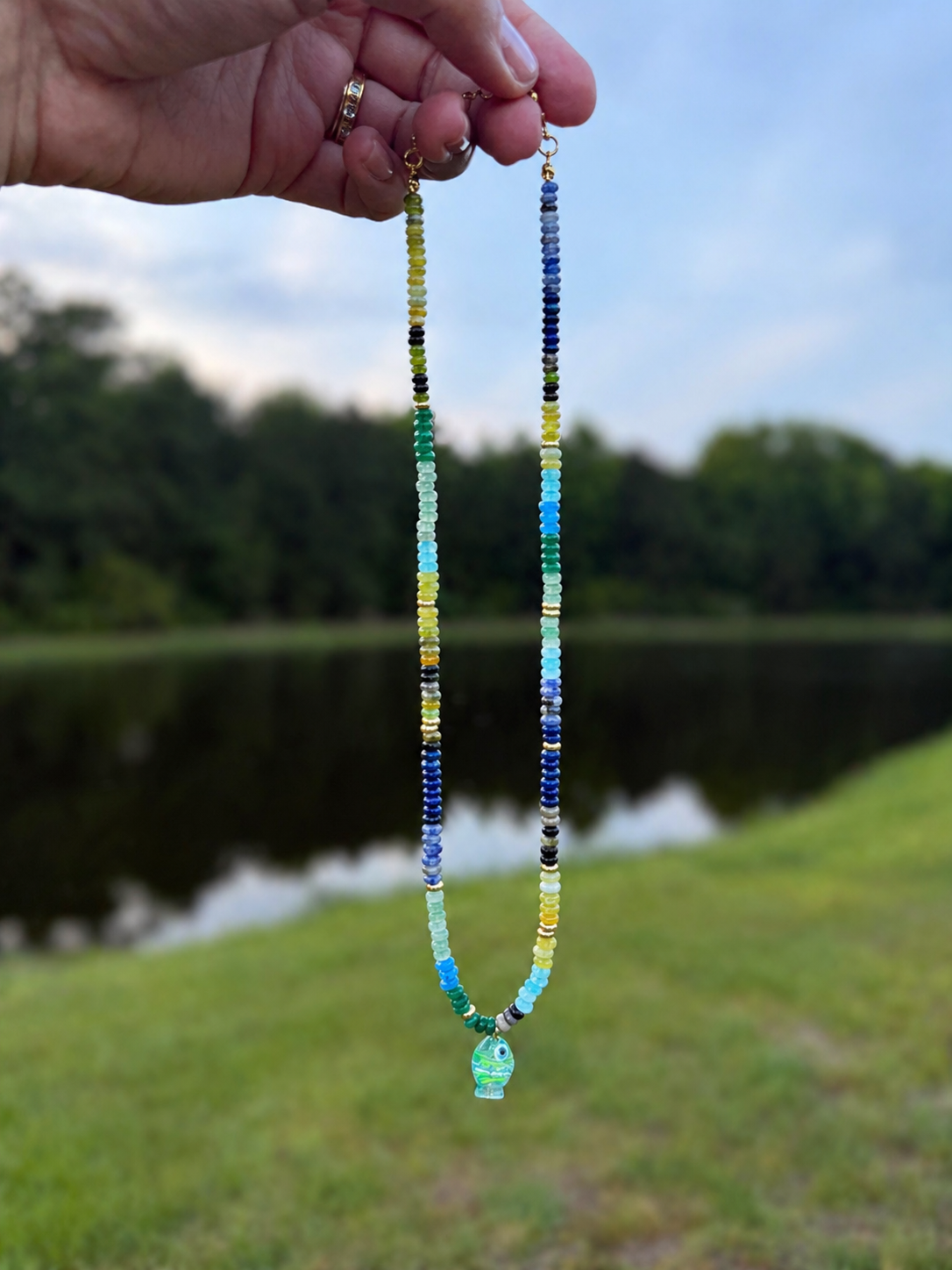 Beaded Fish Necklaces