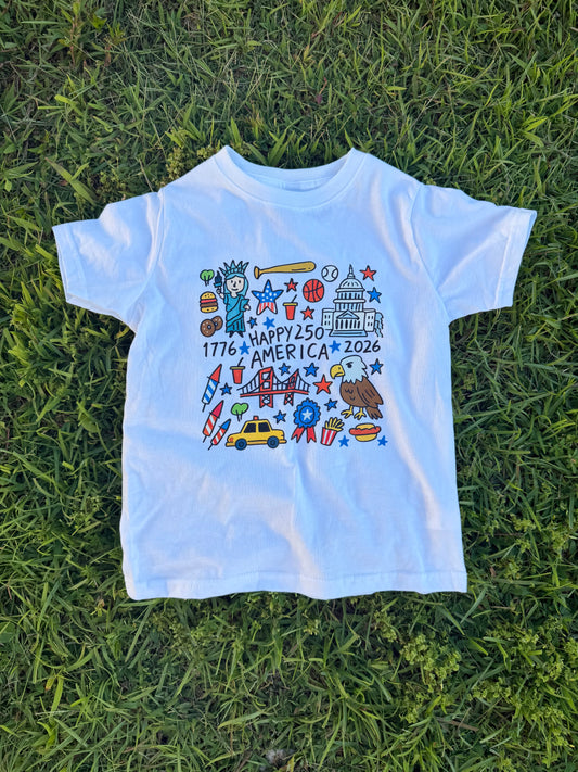 Happy 250 Toddler Tee
