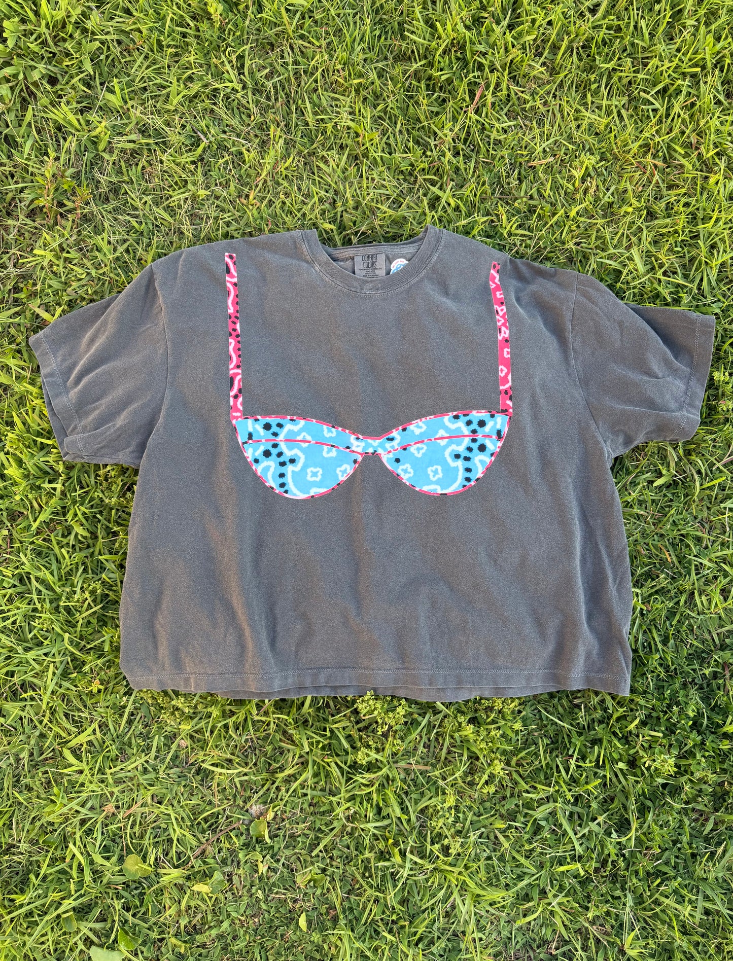 Blue Bandana Bikini Tee