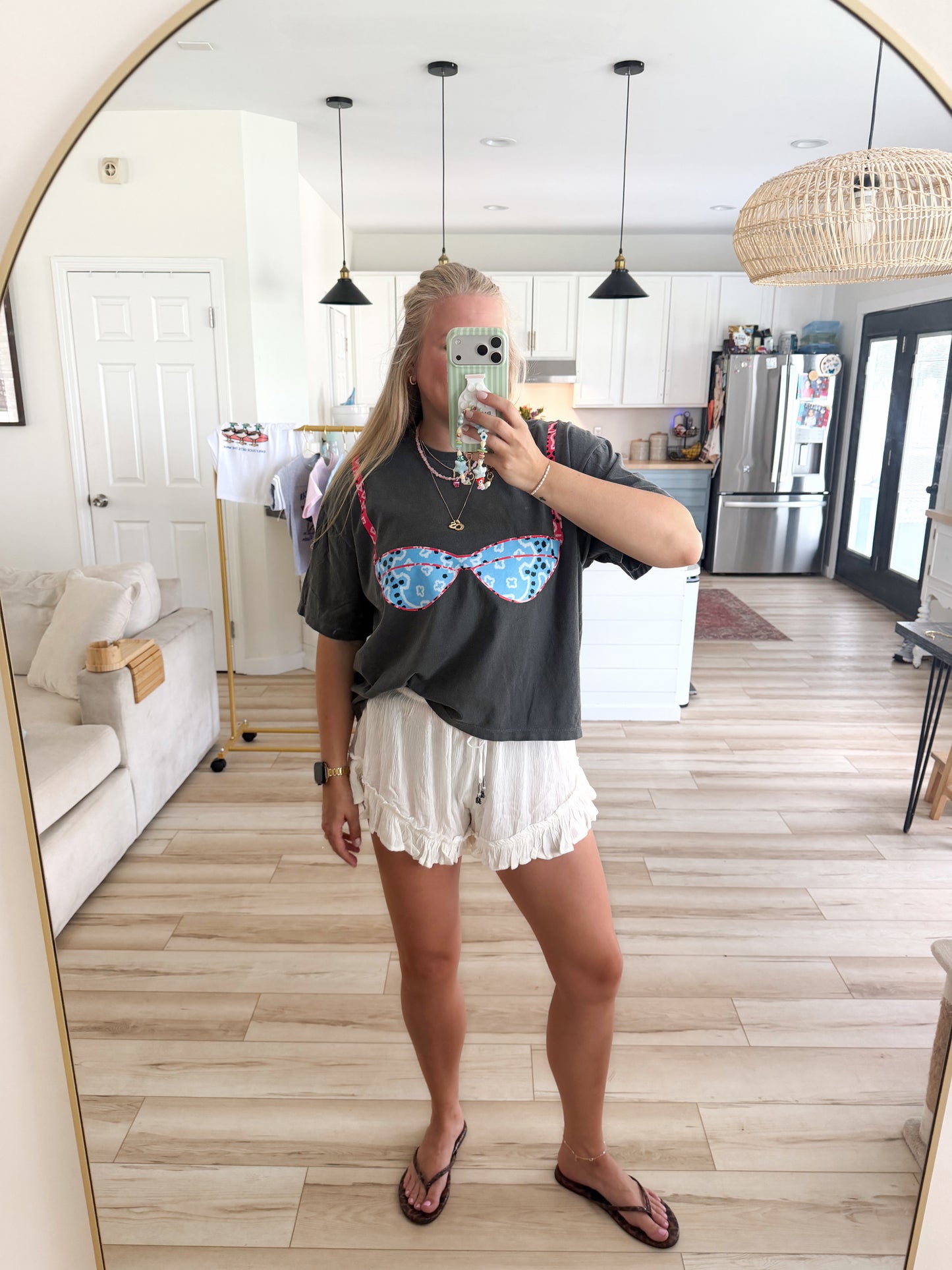 Blue Bandana Bikini Tee