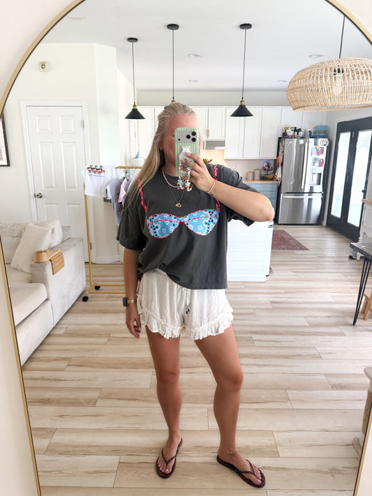 Blue Bandana Bikini Tee