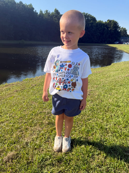Happy 250 Toddler Tee