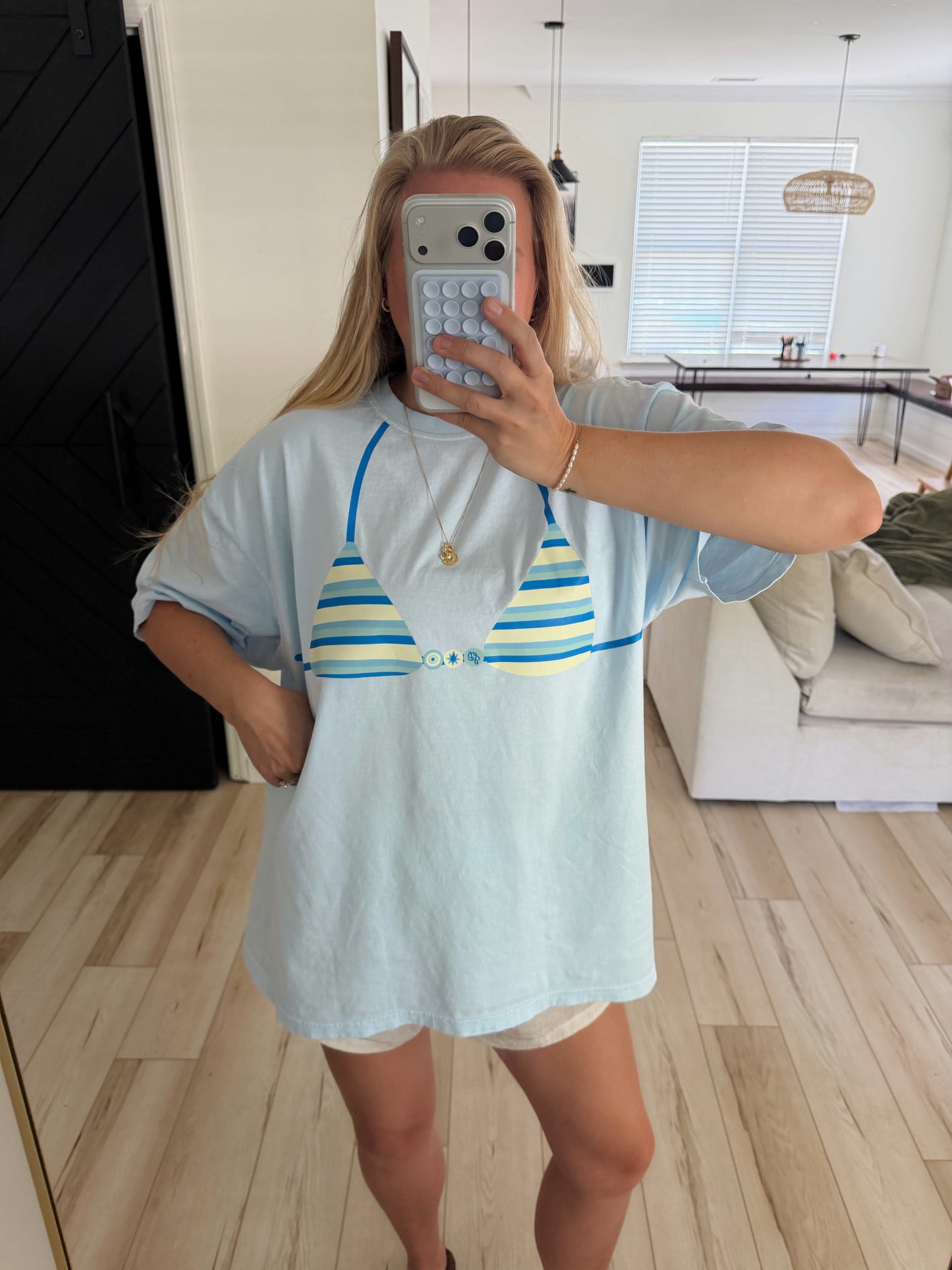 Striped Bikini Tee