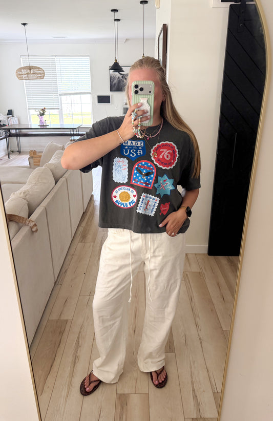 American Sticker Tee