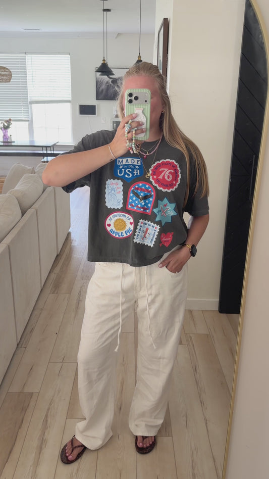 American Sticker Tee