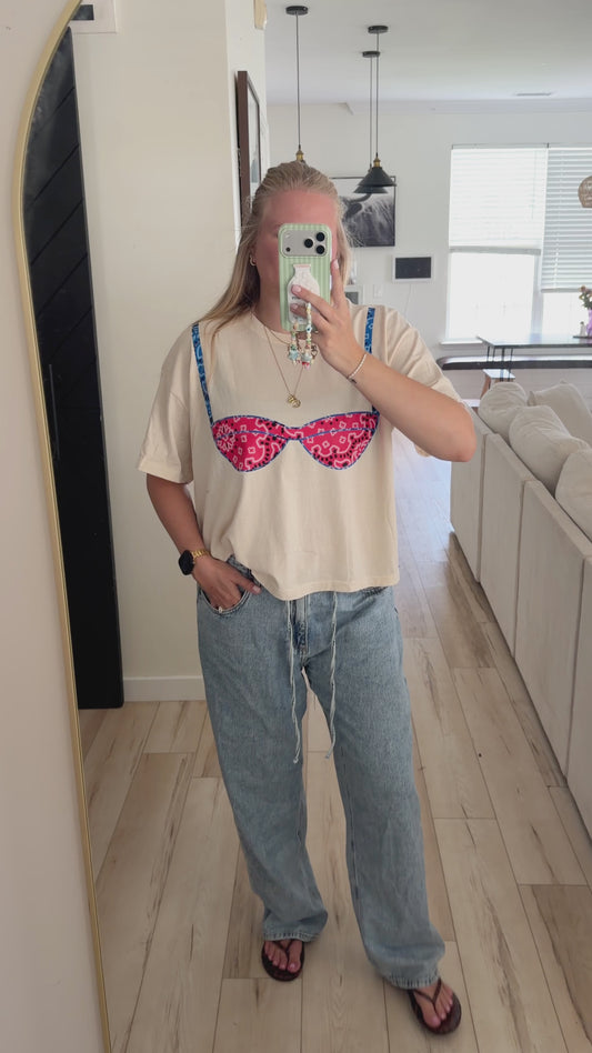 Red Bandana Bikini Tee